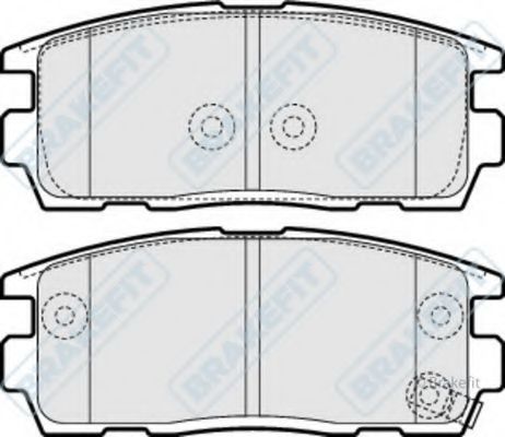 Комплект тормозных колодок, дисковый тормоз APEC braking PD3225