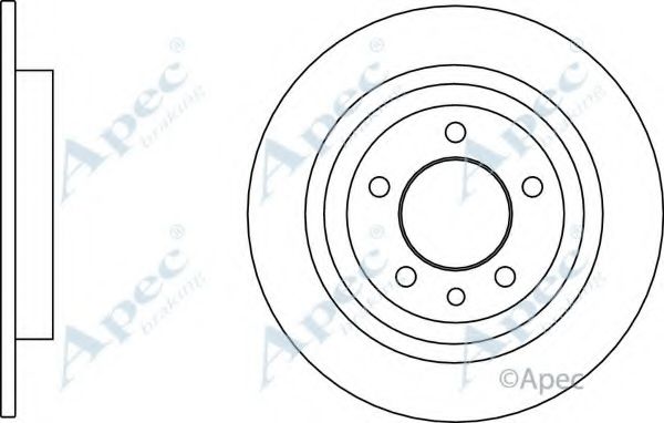 Тормозной диск APEC braking DSK3123