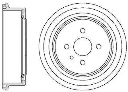 Тормозной барабан MOTAQUIP VBD616