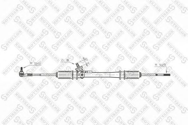 Рулевой механизм STELLOX 00-35025-SX