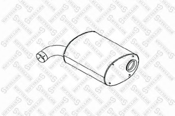 Средний / конечный глушитель ОГ STELLOX 82-03060-SX