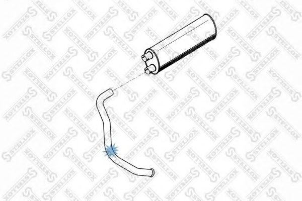 Труба выхлопного газа STELLOX 82-03669-SX