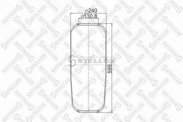 Кожух пневматической рессоры AIRTECH 3873