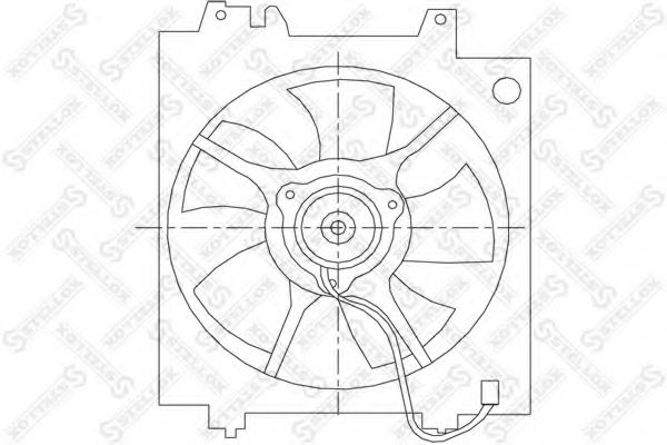 Вентилятор, охлаждение двигателя STELLOX 29-99214-SX