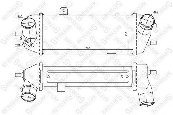 Интеркулер STELLOX 10-40022-SX