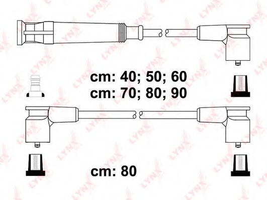 Комплект проводов зажигания LYNXauto SPC1409