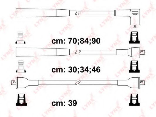 Комплект проводов зажигания LYNXauto SPC5113