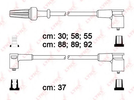 Комплект проводов зажигания LYNXauto SPC6122