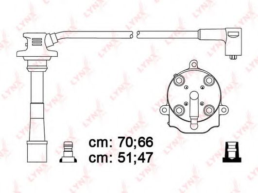 Комплект проводов зажигания LYNXauto SPC7536