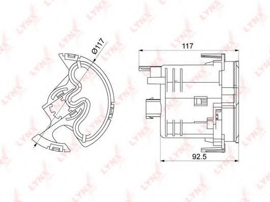 Топливный фильтр LYNXauto LF-1071M