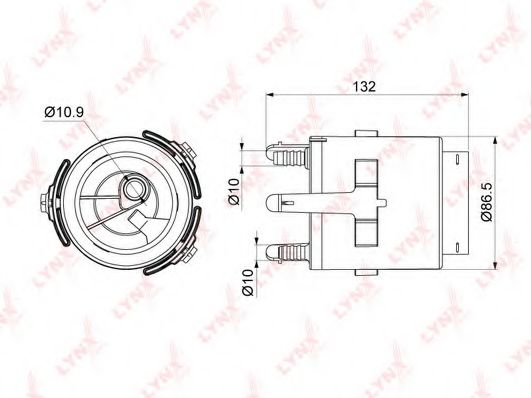 Топливный фильтр LYNXauto LF-998M