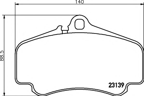 Комплект тормозных колодок, дисковый тормоз HELLA PAGID 8DB 355 009-841