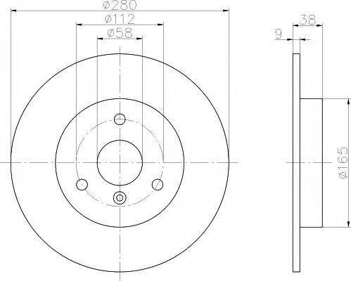 Тормозной диск HELLA PAGID 8DD 355 106-601