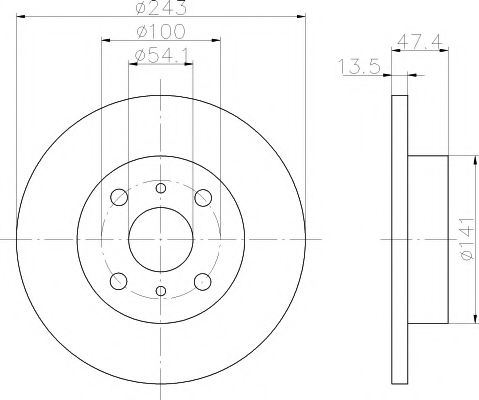 Тормозной диск HELLA PAGID 8DD 355 101-301