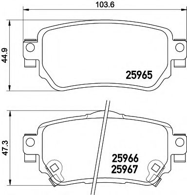 Комплект тормозных колодок, дисковый тормоз HELLA PAGID 8DB 355 021-491