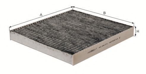 Фильтр, воздух во внутренном пространстве GOODWILL AG 384 CFC