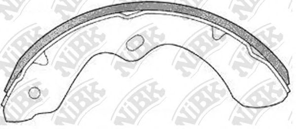 Комплект тормозных колодок NiBK FN1197