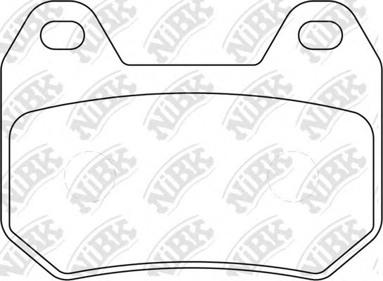 Комплект тормозных колодок, дисковый тормоз NiBK PM207