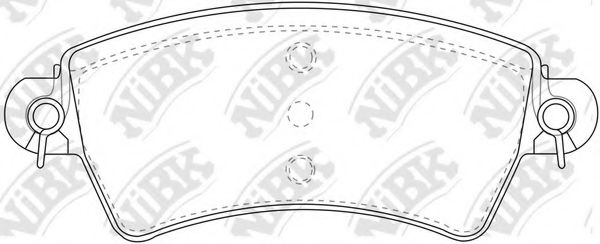 Комплект тормозных колодок, дисковый тормоз BRECO P61065