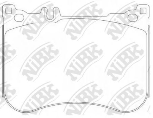 Комплект тормозных колодок, дисковый тормоз NiBK PN31013