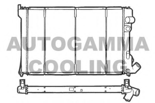 Радиатор, охлаждение двигателя AUTOGAMMA 100211