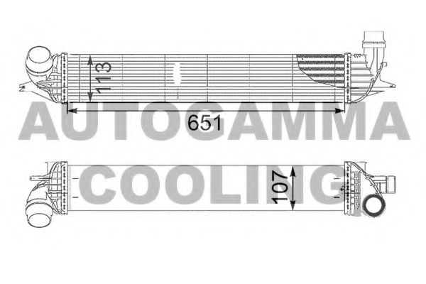 Интеркулер AUTOGAMMA 105097