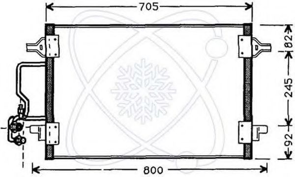 Конденсатор, кондиционер CALSONIC KANSEI AI5175