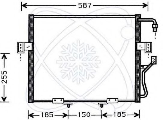 Конденсатор, кондиционер ELECTRO AUTO 30K0006