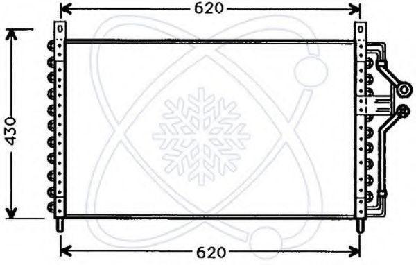 Конденсатор, кондиционер ELECTRO AUTO 30O0019