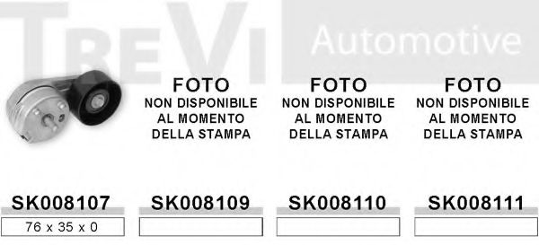 Поликлиновой ременный комплект TREVI AUTOMOTIVE KA1192