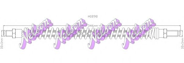 Тормозной шланг Brovex-Nelson H1898