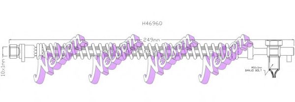 Тормозной шланг Brovex-Nelson H4696Q