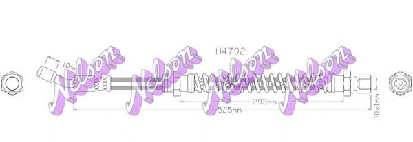 Тормозной шланг Brovex-Nelson H4792