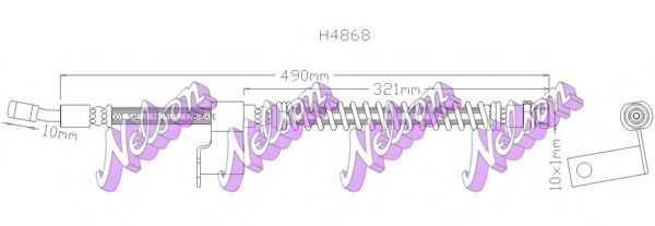 Тормозной шланг Brovex-Nelson H4868