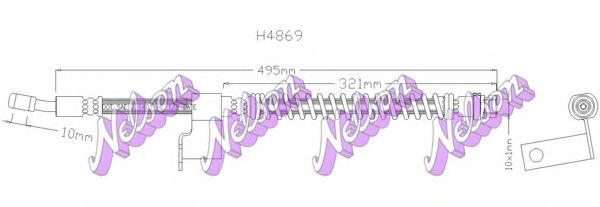 Тормозной шланг Brovex-Nelson H4869