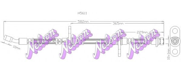 Тормозной шланг Brovex-Nelson H5611