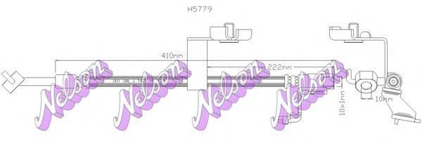 Тормозной шланг Brovex-Nelson H5779
