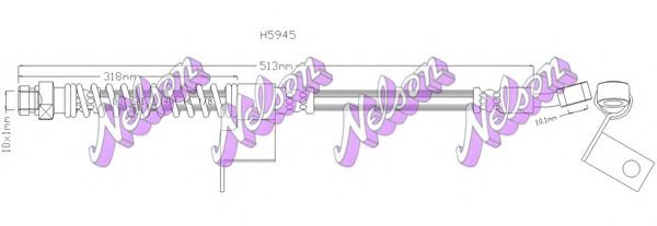 Тормозной шланг Brovex-Nelson H5945