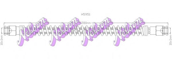 Тормозной шланг Brovex-Nelson H5951
