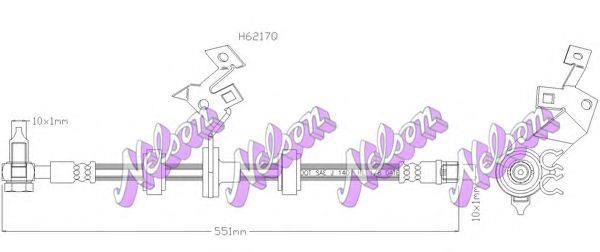 Тормозной шланг Brovex-Nelson H6217Q