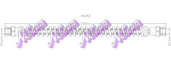 Тормозной шланг Brovex-Nelson H6264