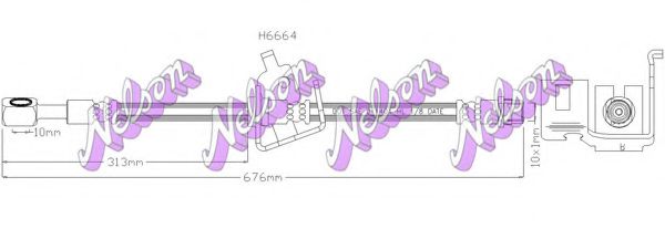 Тормозной шланг Brovex-Nelson H6664