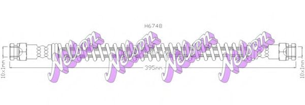 Тормозной шланг Brovex-Nelson H6748
