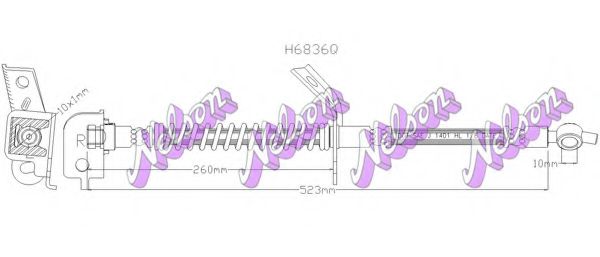 Тормозной шланг Brovex-Nelson H6836Q
