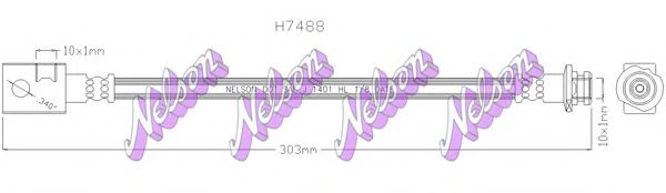 Тормозной шланг Brovex-Nelson H7488