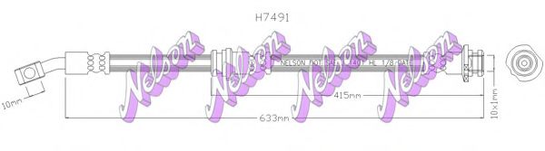 Тормозной шланг Brovex-Nelson H7491