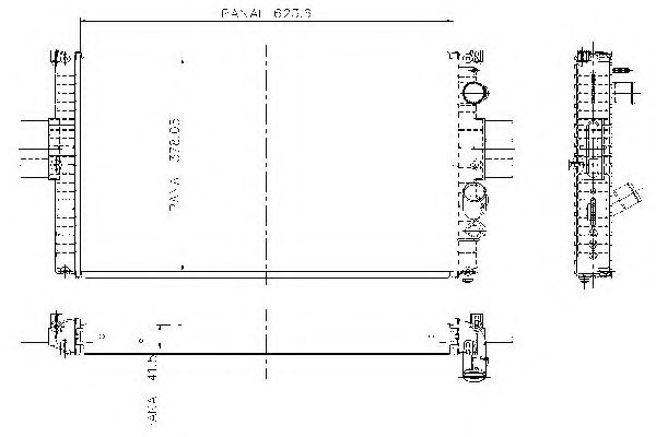 Радиатор, охлаждение двигателя 4SEASONS 114009