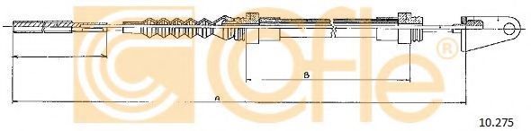 Трос, управление сцеплением COFLE 10.275