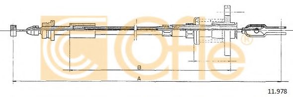 Тросик газа COFLE 11978