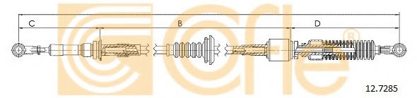 Трос, ступенчатая коробка передач COFLE 12.7285